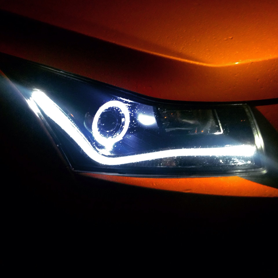 Фары. Закончено. — Chevrolet Cruze Hatchback, 1,6 л, 2012 года | тюнинг ...