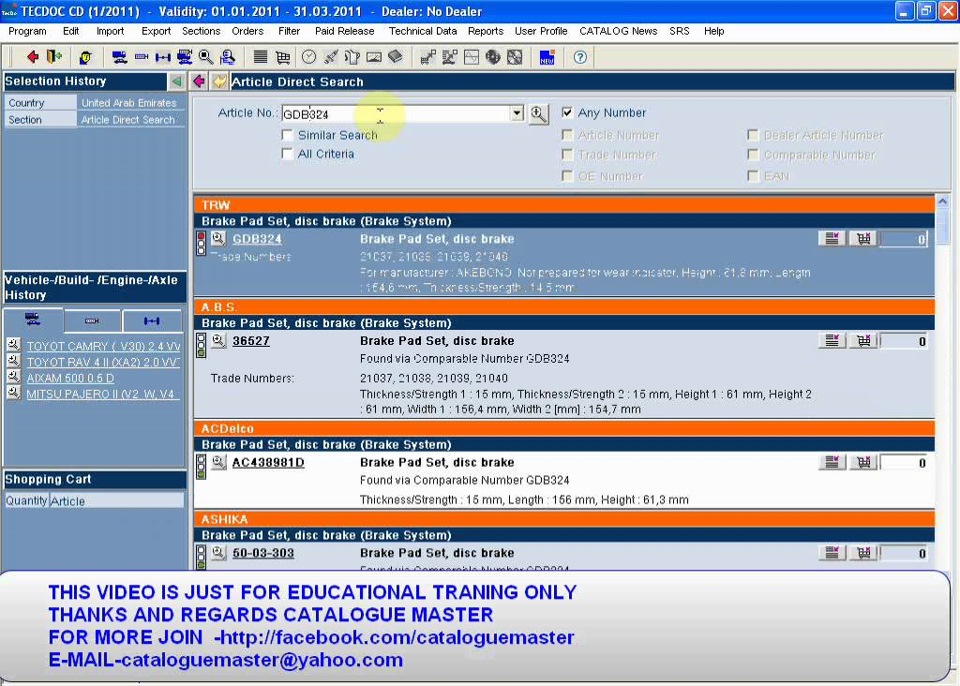 Tecdoc database export to mysql