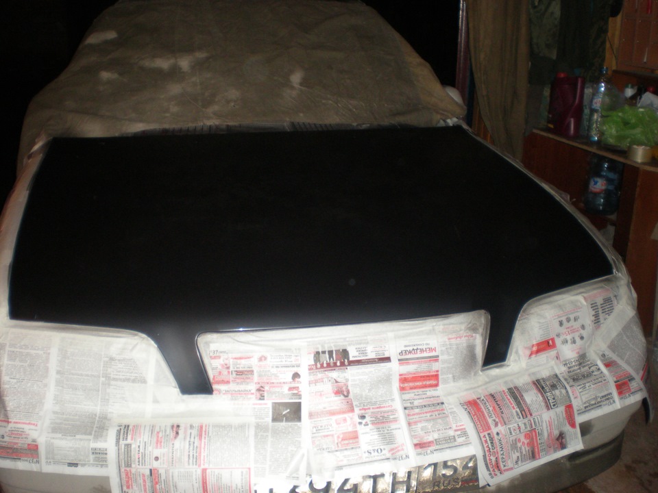 Замена и покраска капота жидкой резиной! — Toyota Camry (V40), 1,8 л ...