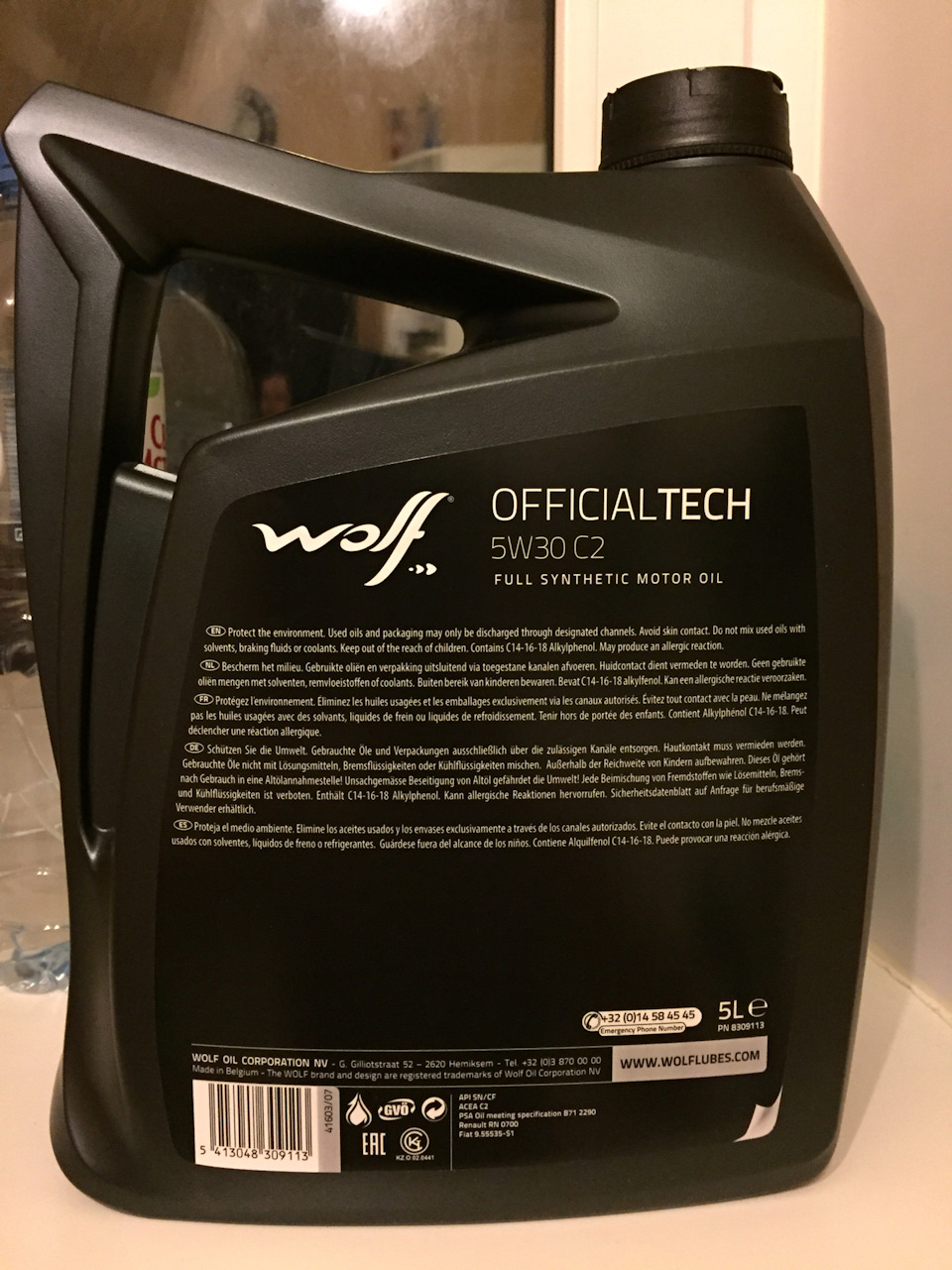 8309113 Моторное Масло OFFICIALTECH 5W30 C2 5L WOLF | Запчасти на DRIVE2