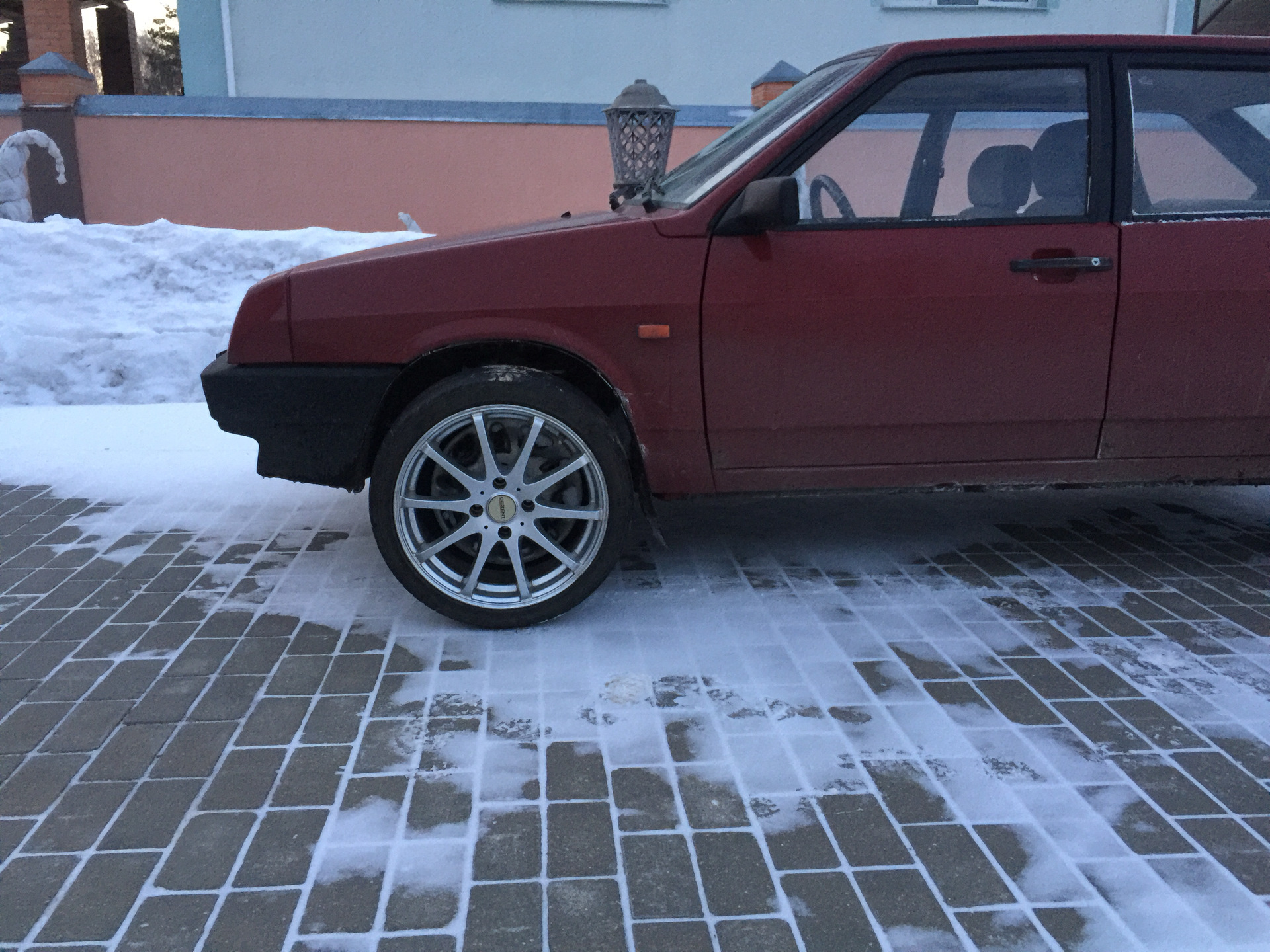 Тизер))) Ваз 2109 на R17 часть 1)))) — Lada 2109, 1,3 л, 1993 года |  колёсные диски | DRIVE2