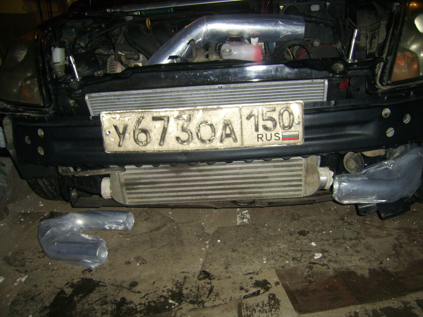 The beginning of the construction of the intake system - Toyota Celica 2002