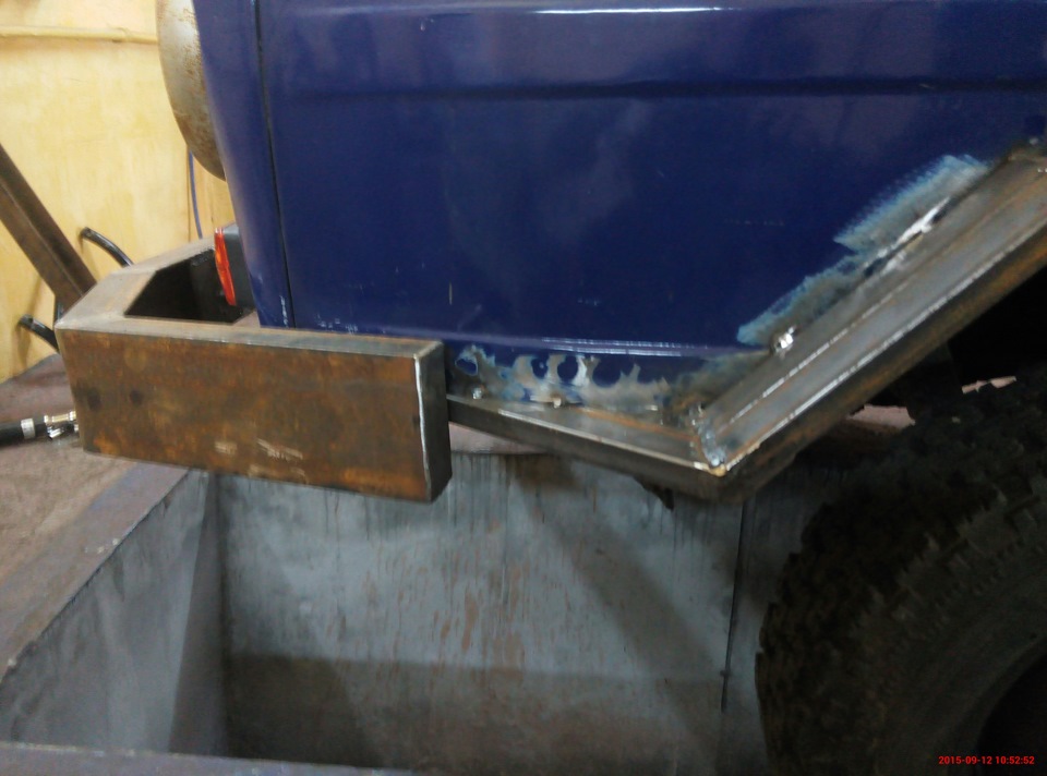 Передний бампер+кенгурятник — ЛуАЗ 969, 1,6 л, 1986 года | своими ...