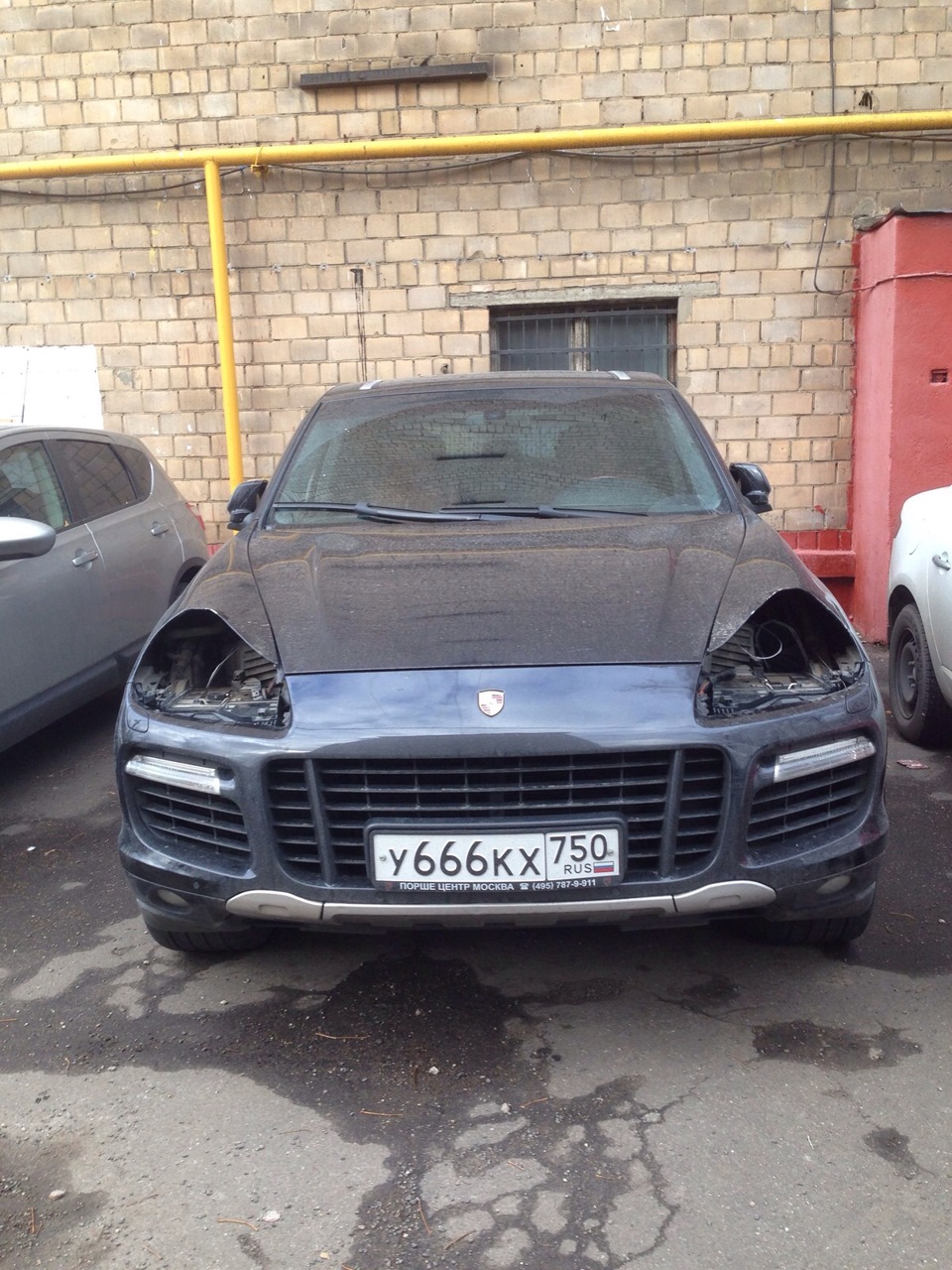 Украли фары, ГАДЫ — Porsche Cayenne (1G) 955/957, 4,8 л, 2007 года |  поломка | DRIVE2