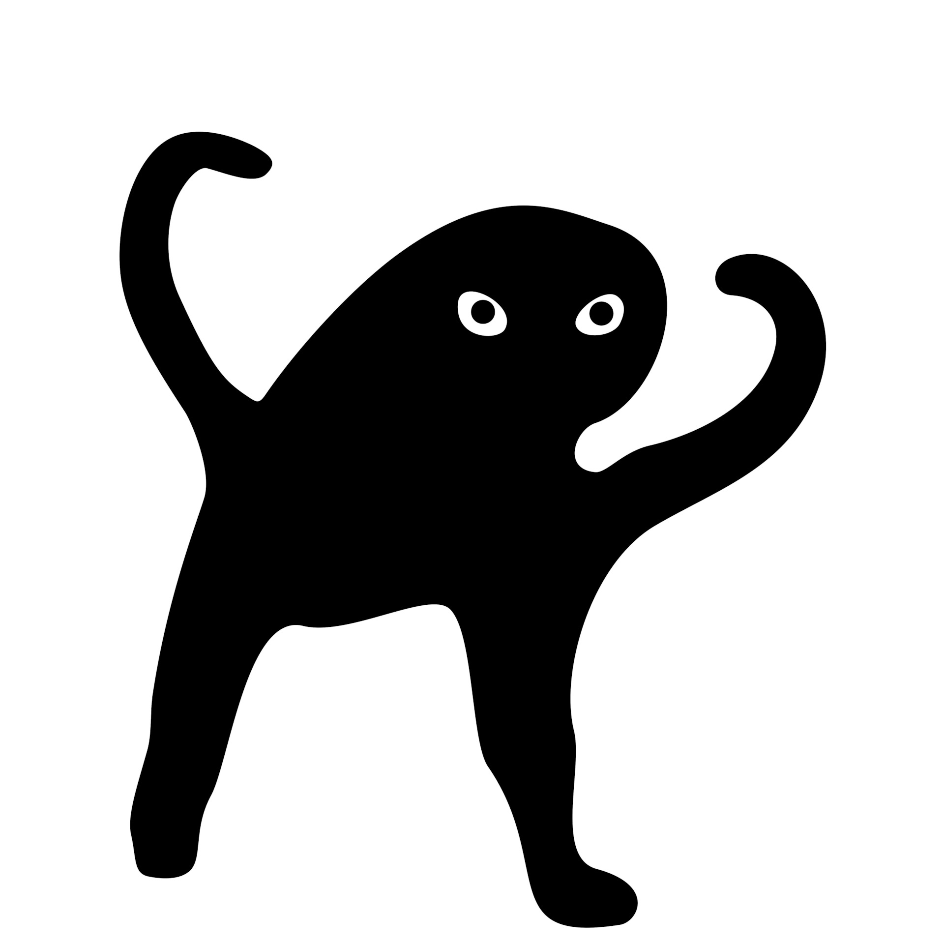 Мем с черным котом