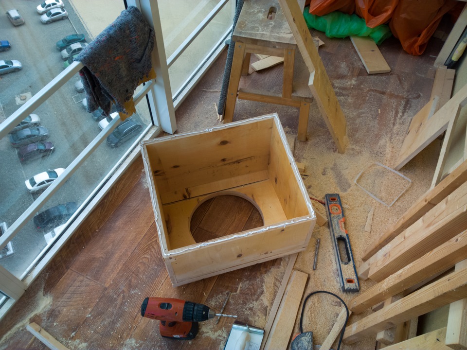 Сабвуфер своими руками- первый опыт. (Динамик сабвуфера PIONIEER TS ...