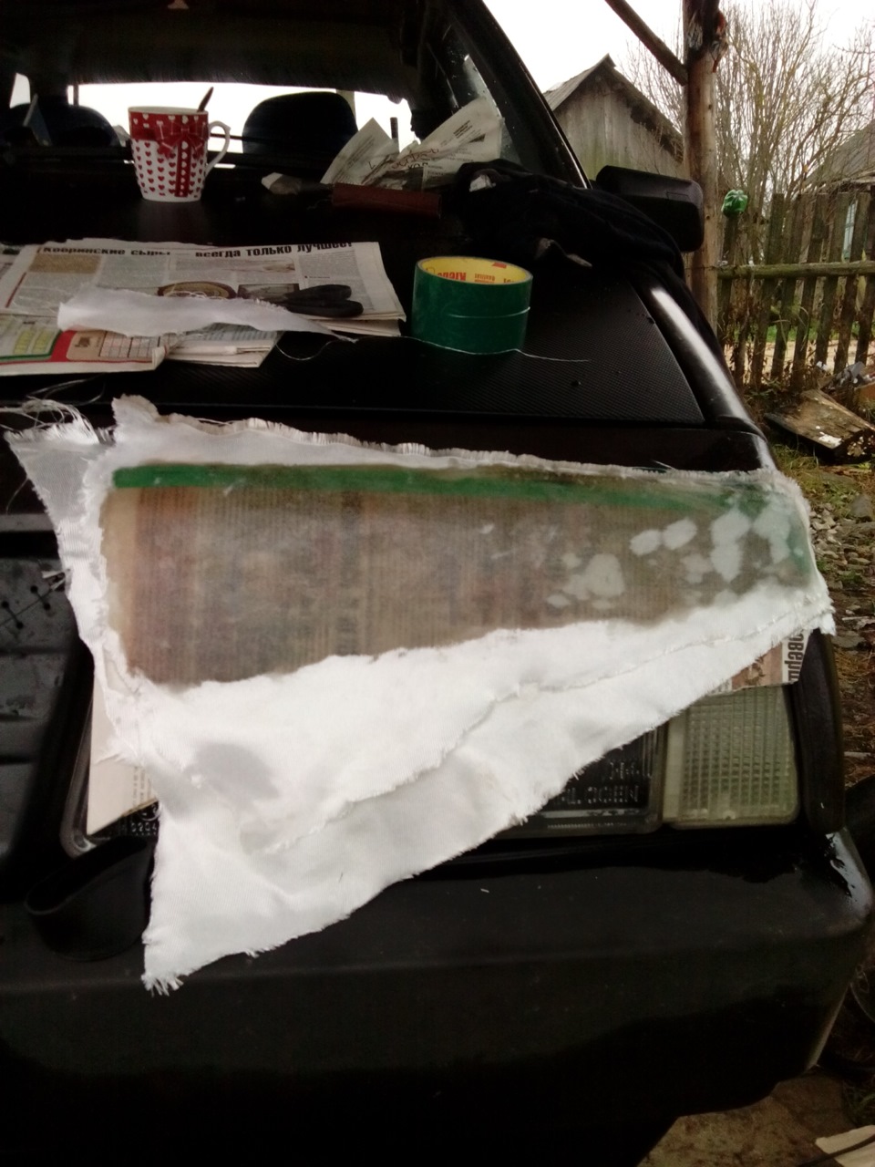 Делаем реснички на короткое крыло) — Lada 2109, 1,3 л, 1988 года ...