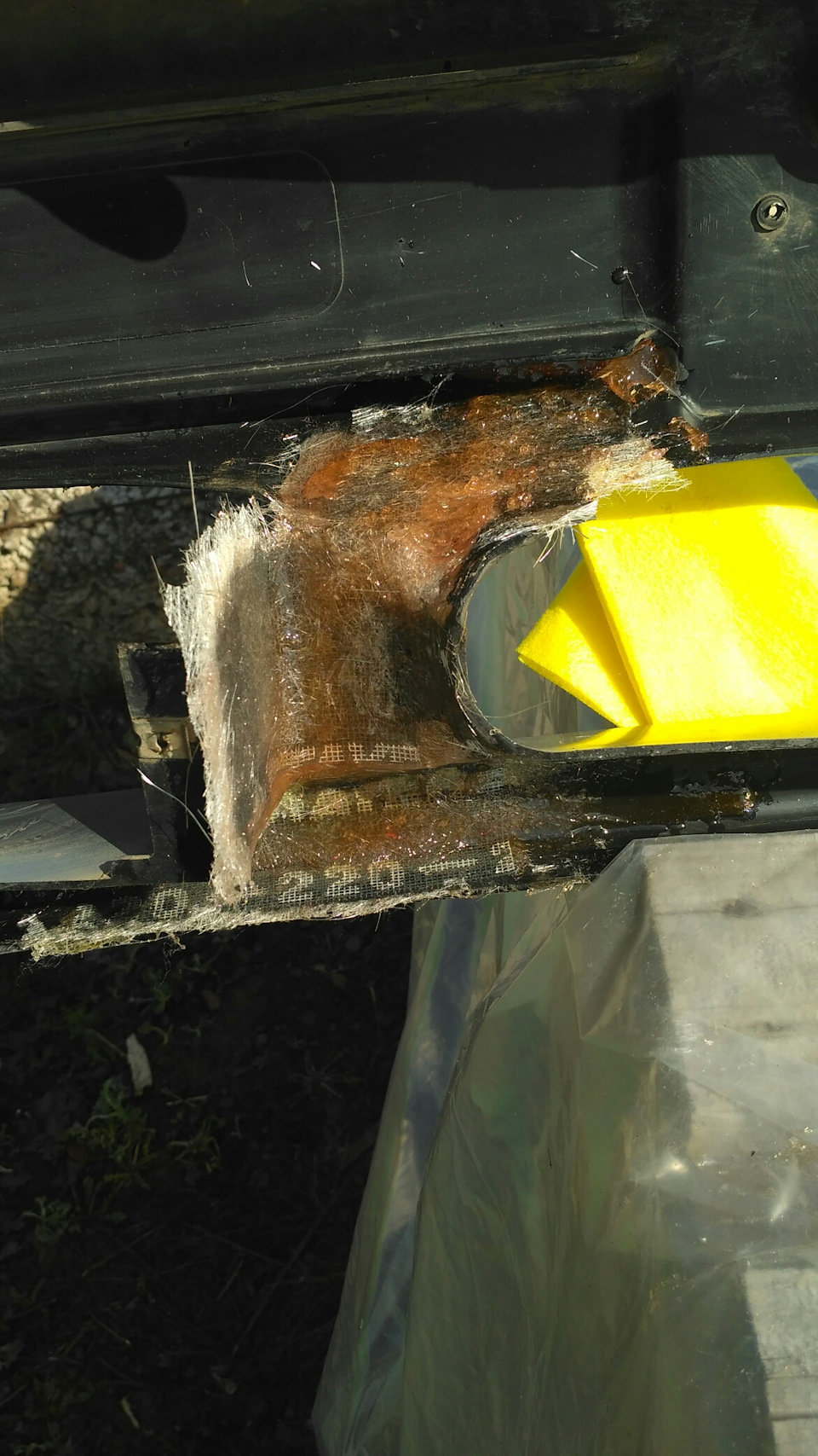 Первый опыт клеить бампер — Lada 2114, 1,6 л, 2008 года | своими руками ...