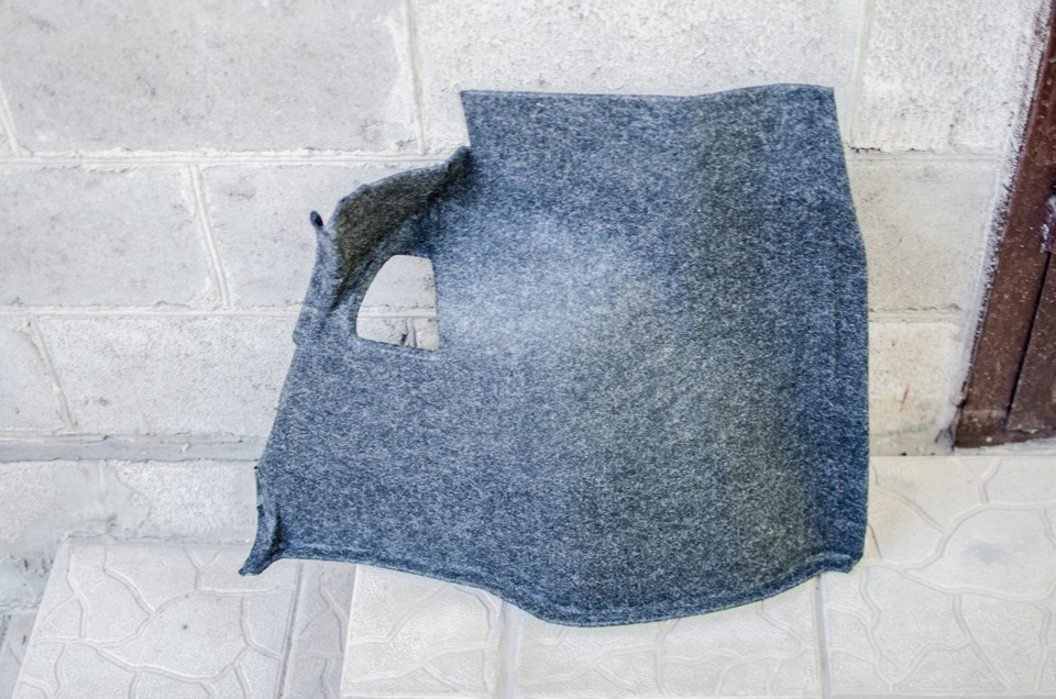 Перетяжка багажника карпетом. Карпетизация — Daewoo Lanos, 1,5 л, 2004 ...