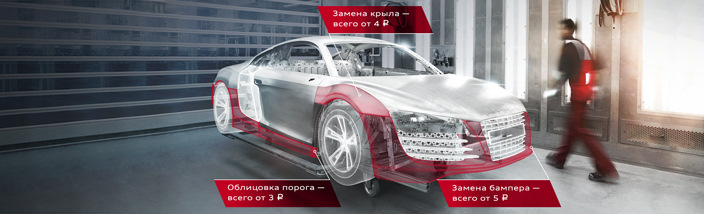 Кузовной ремонт — всего за 1 рубль в час! Только в Ауди Центр Север ...