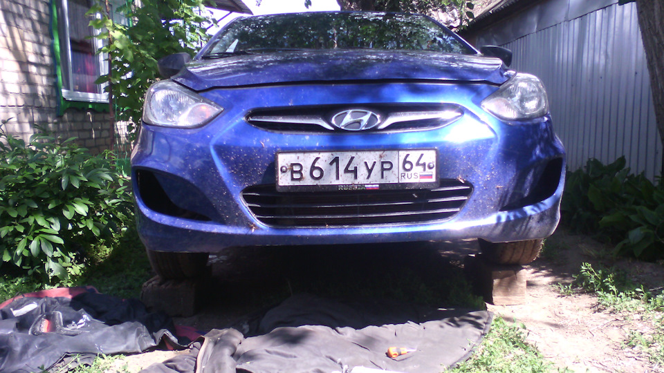 шашлычок, , , туманочки) — Hyundai Solaris (1G), 1,4 л, 2011 года ...