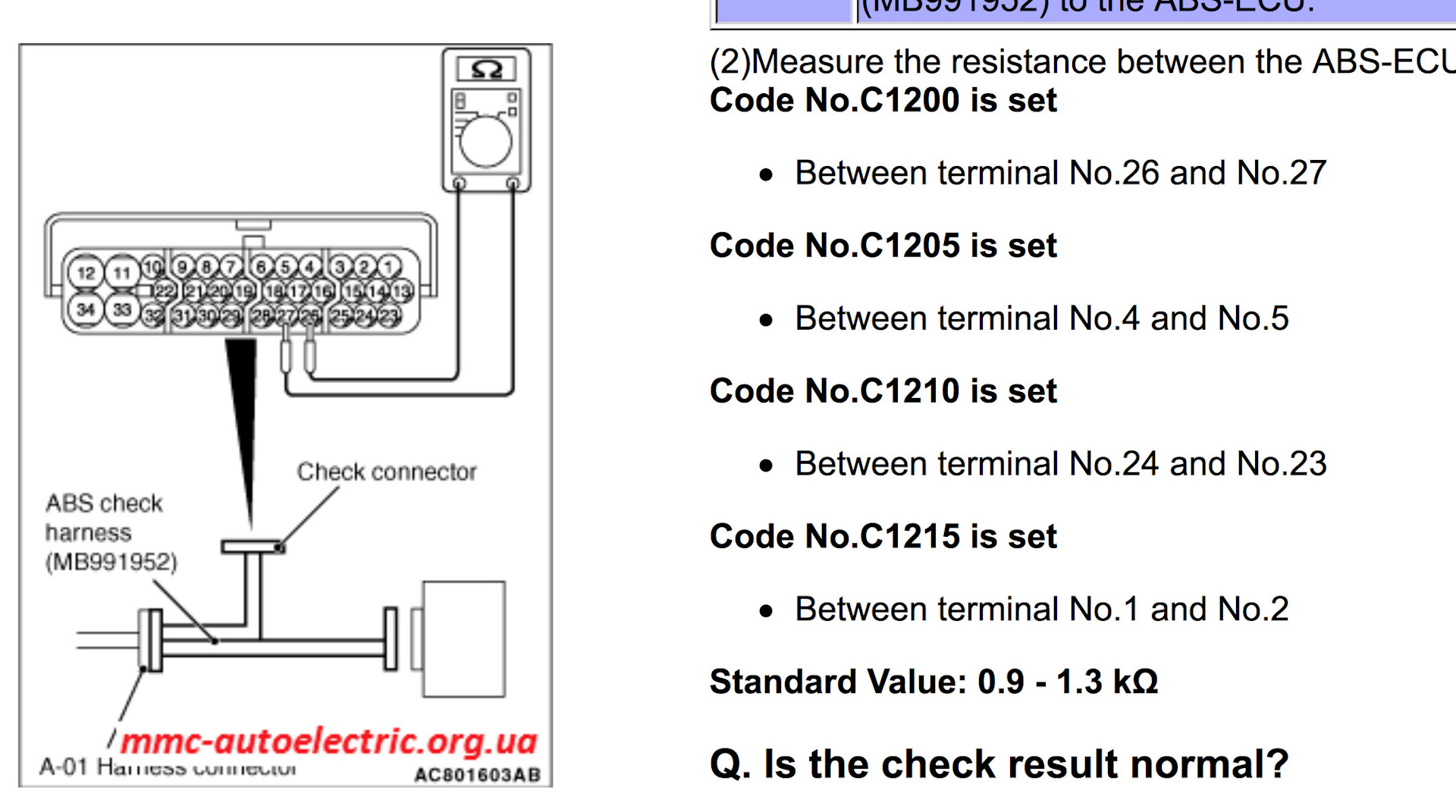 Sensor open or short