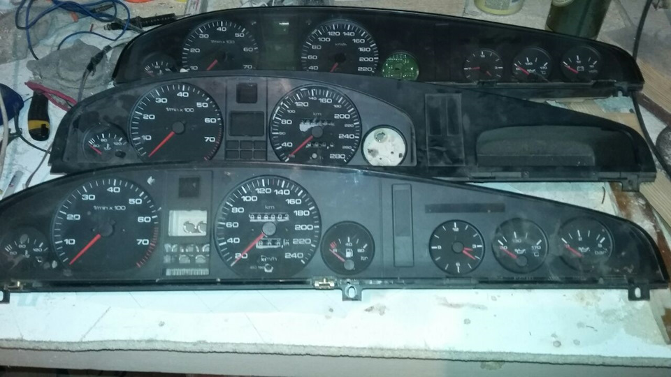 Как снять панель приборов ауди 100 с4