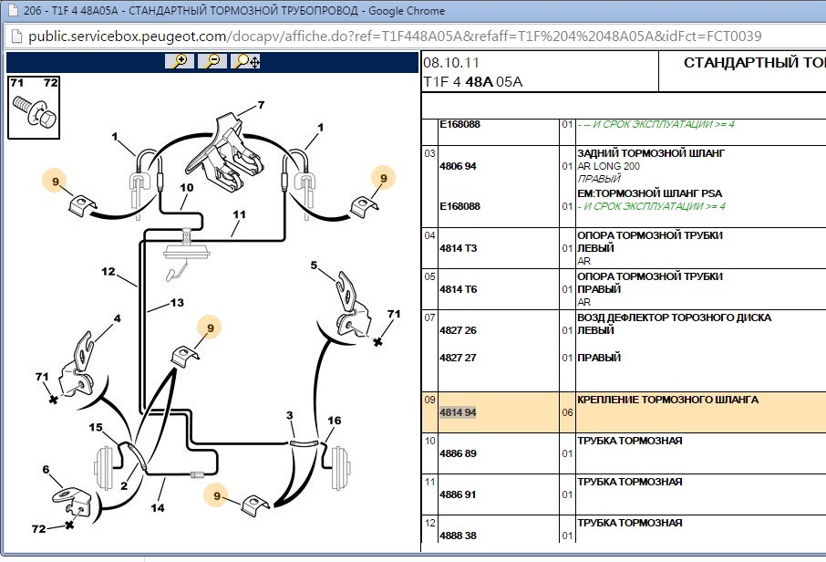 Схема трубок. Тормозные трубки Пежо 206 седан. Пежо 206 седан задняя тормозная система.