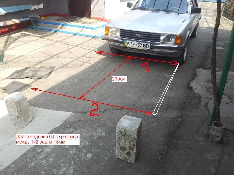 Как выставить схождение самому, на примере моего таунуса — DRIVE2