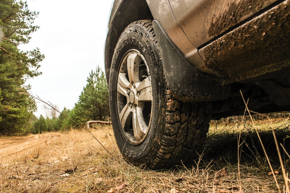 Тестируем Cooper Discoverer AT — УАЗ Patriot. Запчасти на фото: Cooper Discoverer A/T