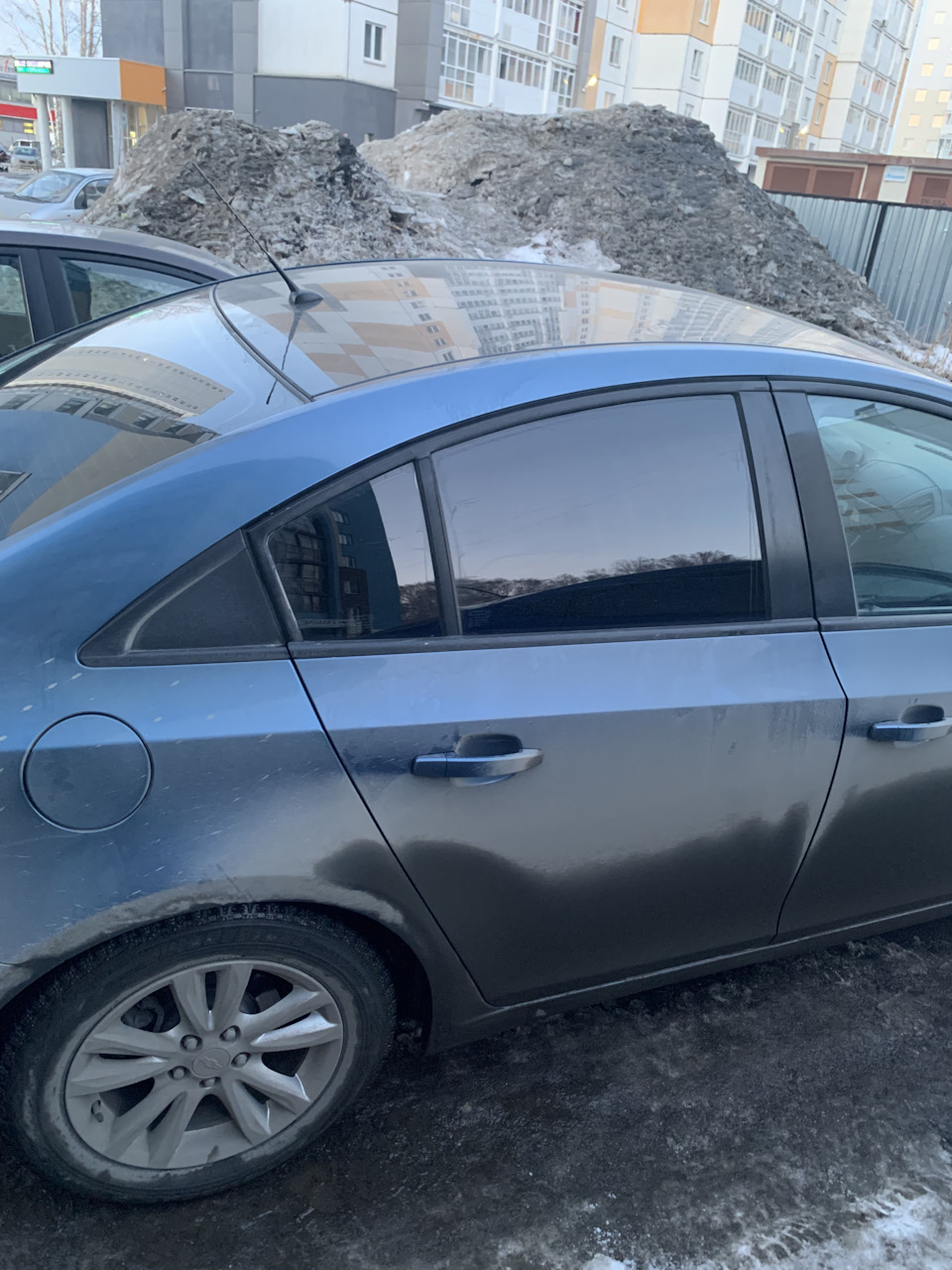 Тонировка задней полусферы — Chevrolet Cruze (1G), 1,8 л, 2013 года ...