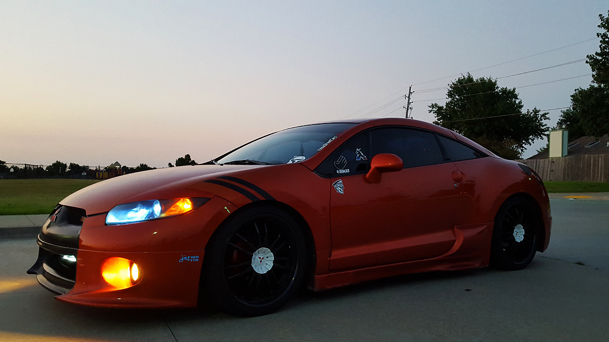 7/30/16 — Black Wheels, White Centers — Mitsubishi Eclipse (4G), 2,4 л ...