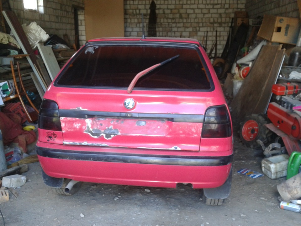 решил сам подлатать дыры задней двери — Skoda Felicia, 1,3 л, 1998 года ...
