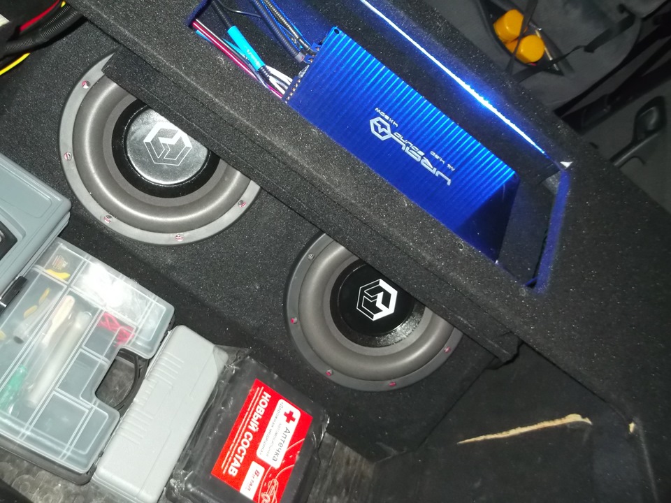 Установка URAL AS-d10.3 х2 в ЗЯ, установка полки — Lada 21124, 1,6 л ...