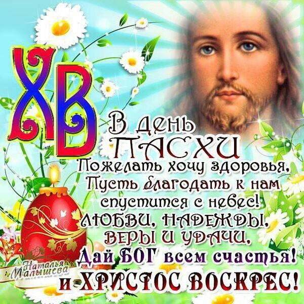 Христос воскресе поздравление красивые