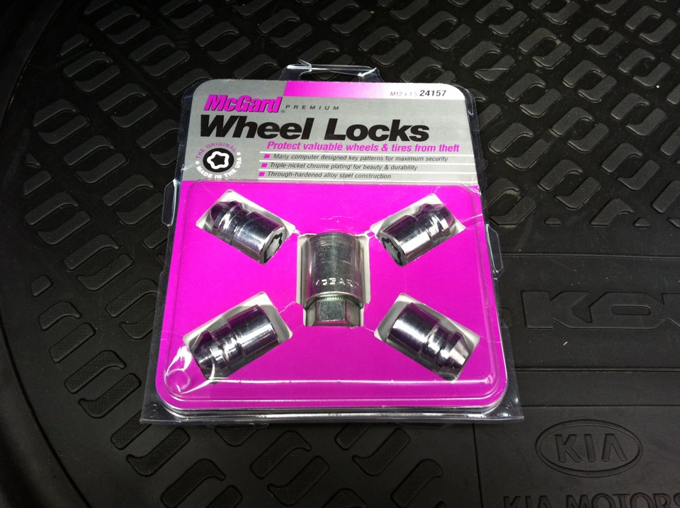 Секретки на колёса — KIA Cerato Koup (1G), 2 л, 2011 года | аксессуары ...