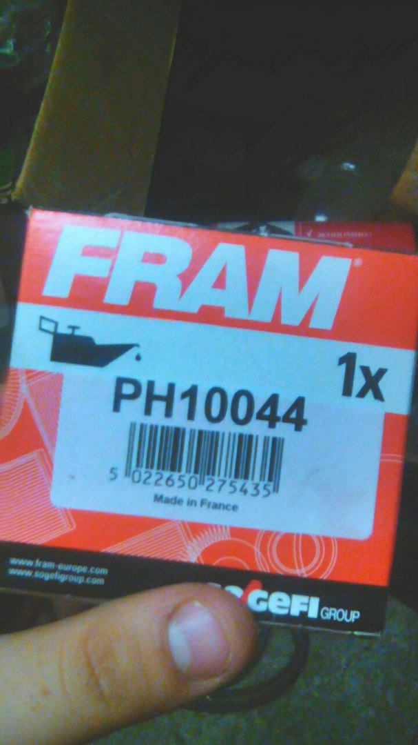 PH10044 Масляный фильтр FRAM | Запчасти на DRIVE2