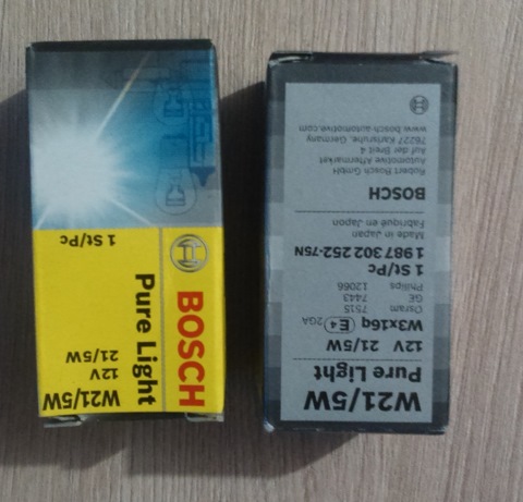 1987302252 ЛАМПА 12V 21/5W W21/5W PURE LIGHT (КАРТОН 1 ШТ) BOSCH ...