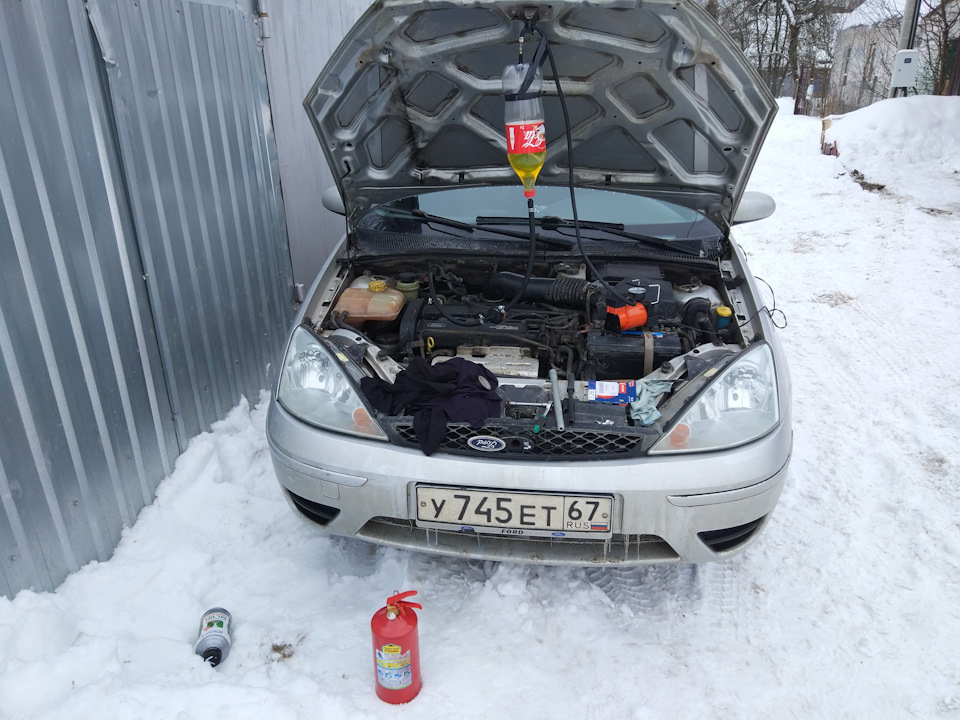 Промывка инжектора кока колой — Ford Focus I Sedan, 1,8 л, 2004 года ...