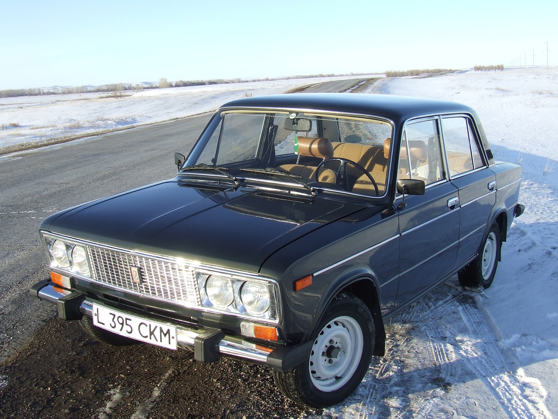 Где то под Актюбинском. Трасса Актобе-Орск. — Lada 2106, 1,3 л, 1986 года |  фотография | DRIVE2