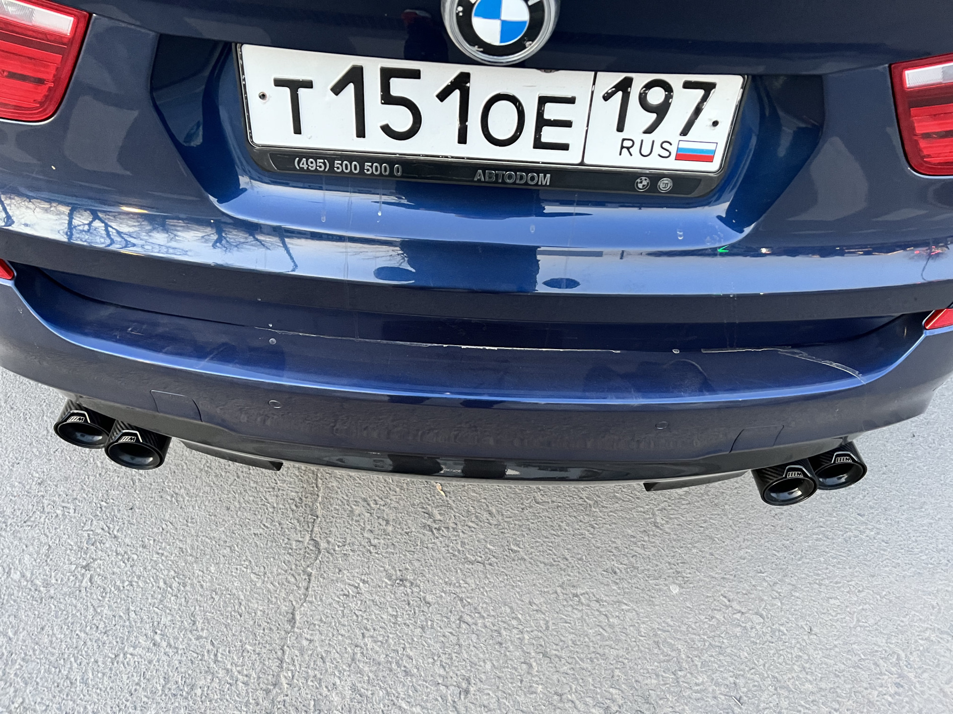 Насадки M performance carbon ! — BMW X3 (F25), 3 л, 2011 года ...