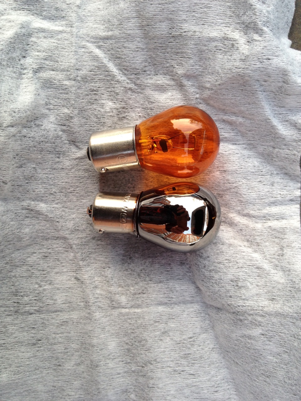 Хромированные лампочки поворотников — Hyundai Solaris (1G), 1,6 л, 2010 ...