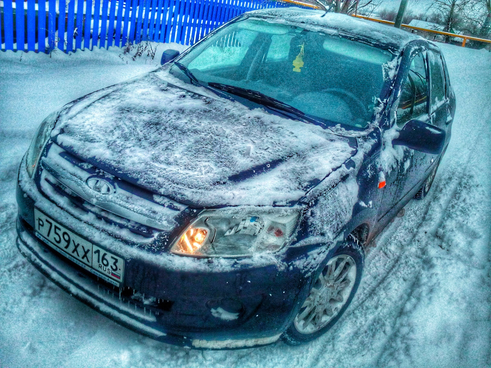 Установка ПТФ — Lada Гранта (1G), 1,6 л, 2014 года | стайлинг | DRIVE2