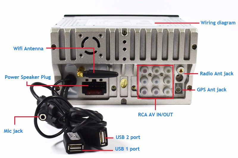 схема подключения 2дин магнитолы из китая на русском языке
