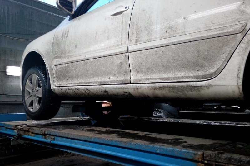 я все думал что это какая то страшная конструкция и может ли все это проломиться во внутрь )) — Skoda Octavia A5 Mk2