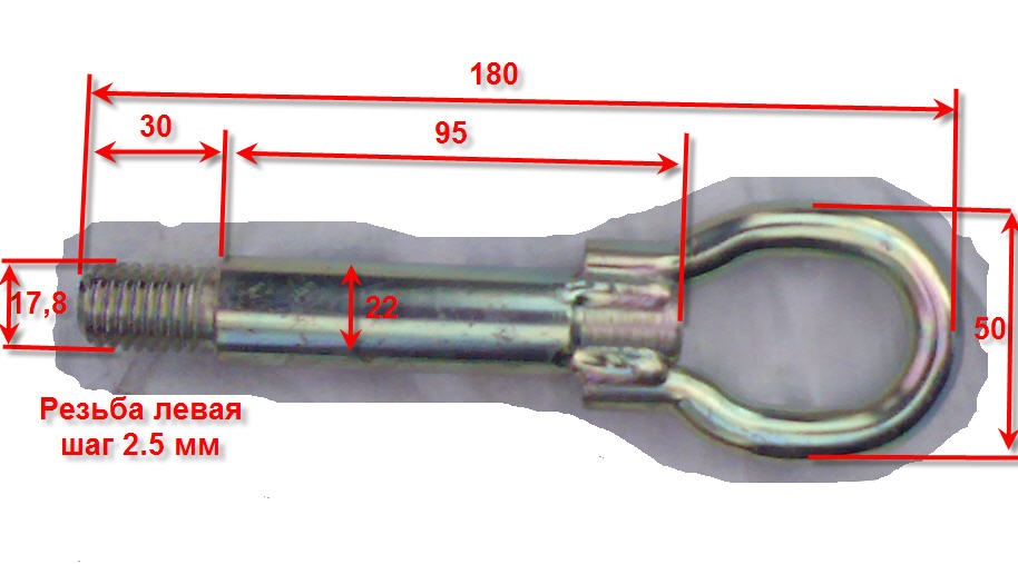 Буксировочный болт пежо 406 размер резьбы