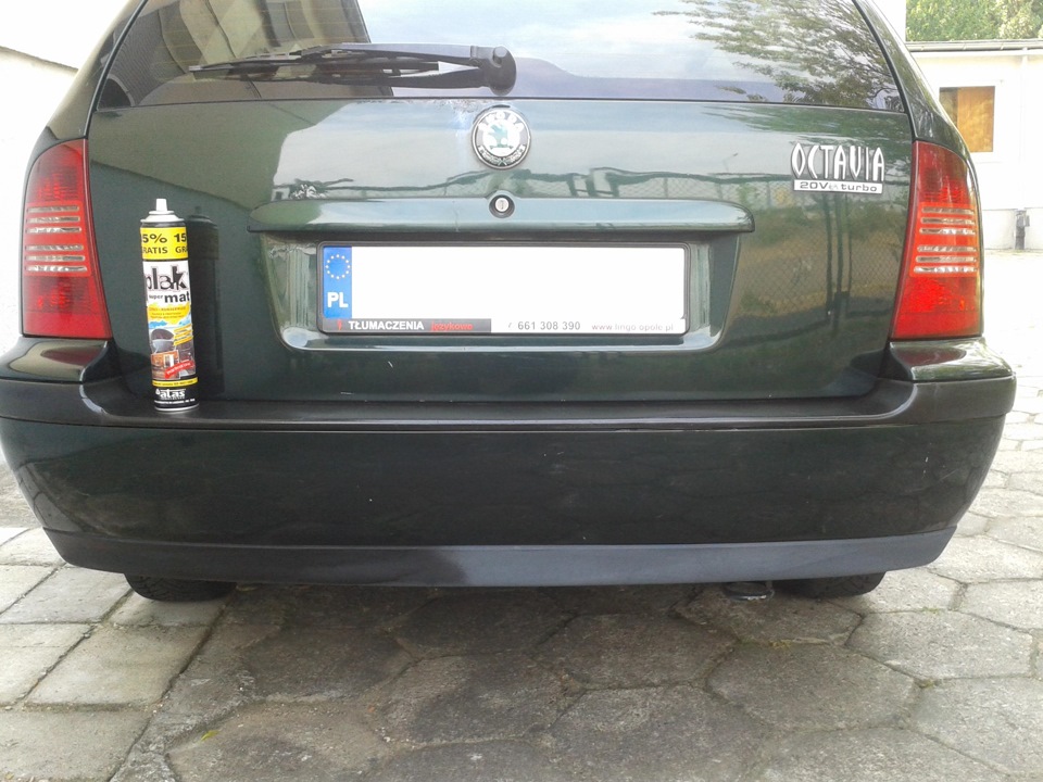 Восстановление цвета черного пластика на бамперах с помощью полироля ...