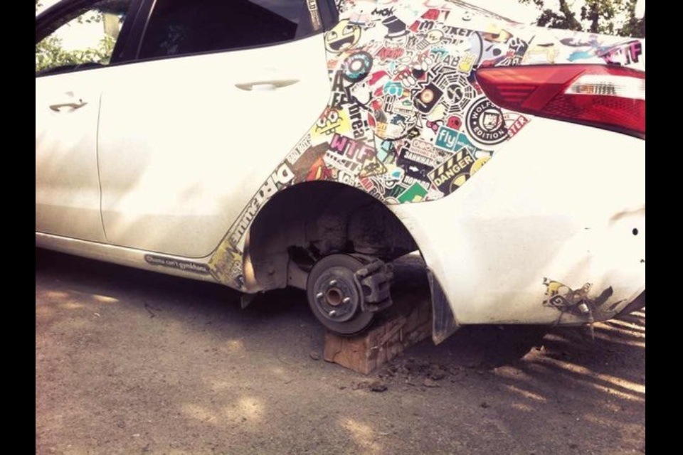 Немного позитива ( красим штампы) — KIA Rio (3G), 1,4 л, 2012 года ...