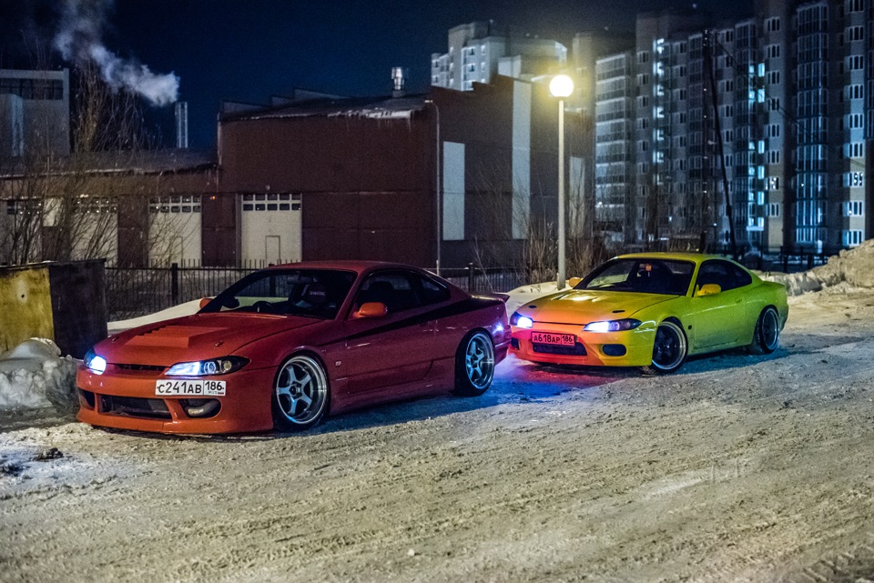 Nissan Silvia дрифт зимой