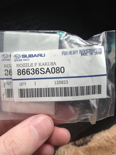 86636SA080 Форсунка омывателя стекла SUBARU | Запчасти на DRIVE2