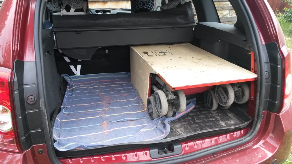 renault duster коляска в багажнике renault duster коляска в багажнике