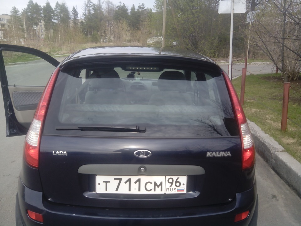 Спойлер "Калина Спорт" — Lada Калина Хэтчбек (1G), 1,4 л, 2009 года ...