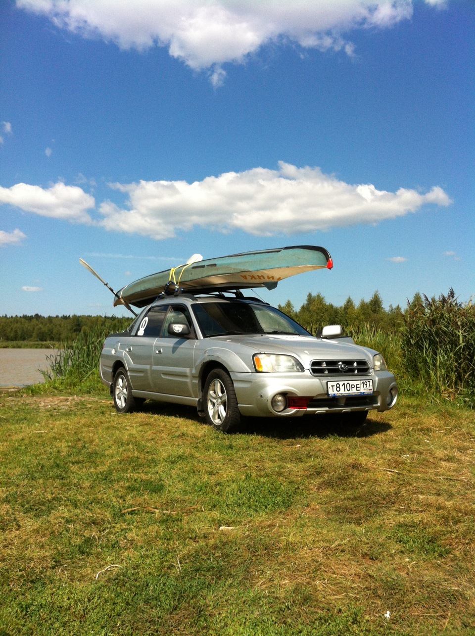 Транспортировка байдарки на Бахе — Subaru Baja, 2,5 л, 2002 года |  путешествие | DRIVE2