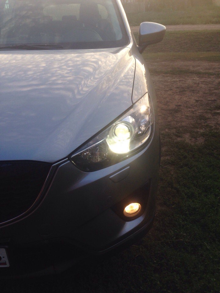 Диоды в габариты и хромированные поворотники! — Mazda CX-5 (1G), 2 л ...