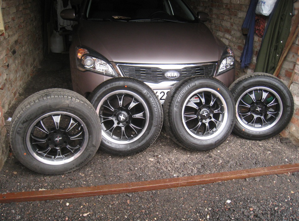 Очернитель шин — KIA Ceed (1G), 1,4 л, 2011 года | шины | DRIVE2