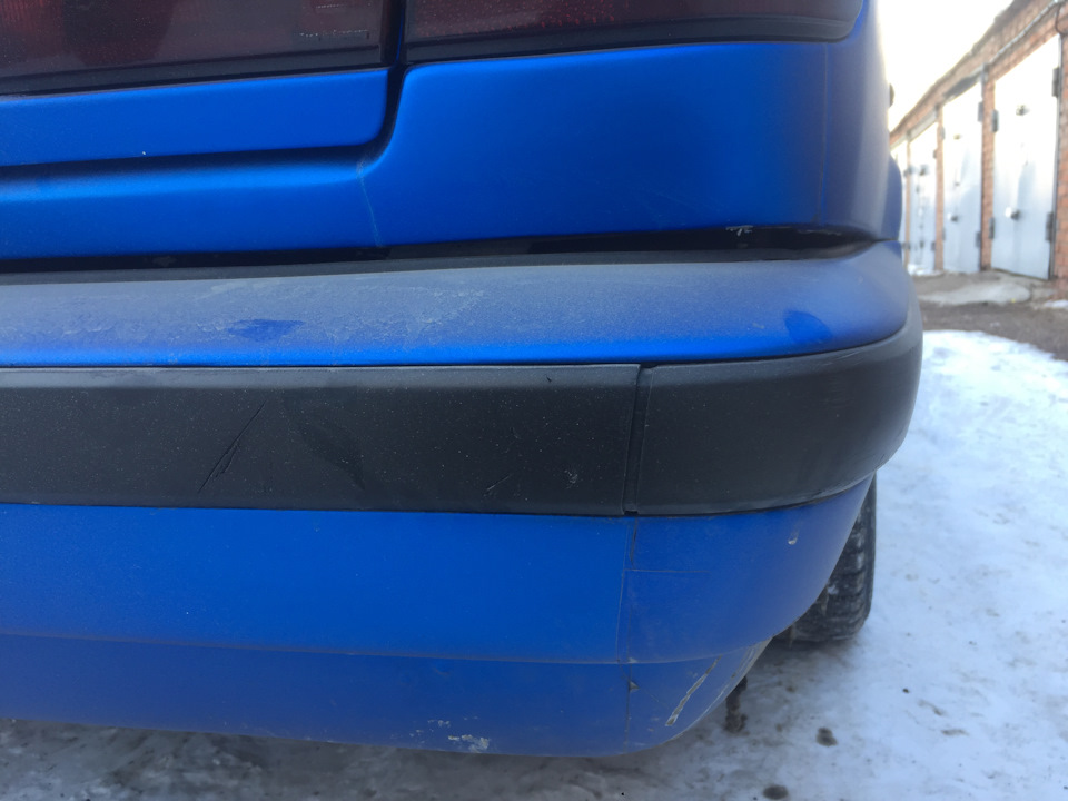 Задний бампер. — BMW 5 series (E34), 2 л, 1993 года | своими руками ...