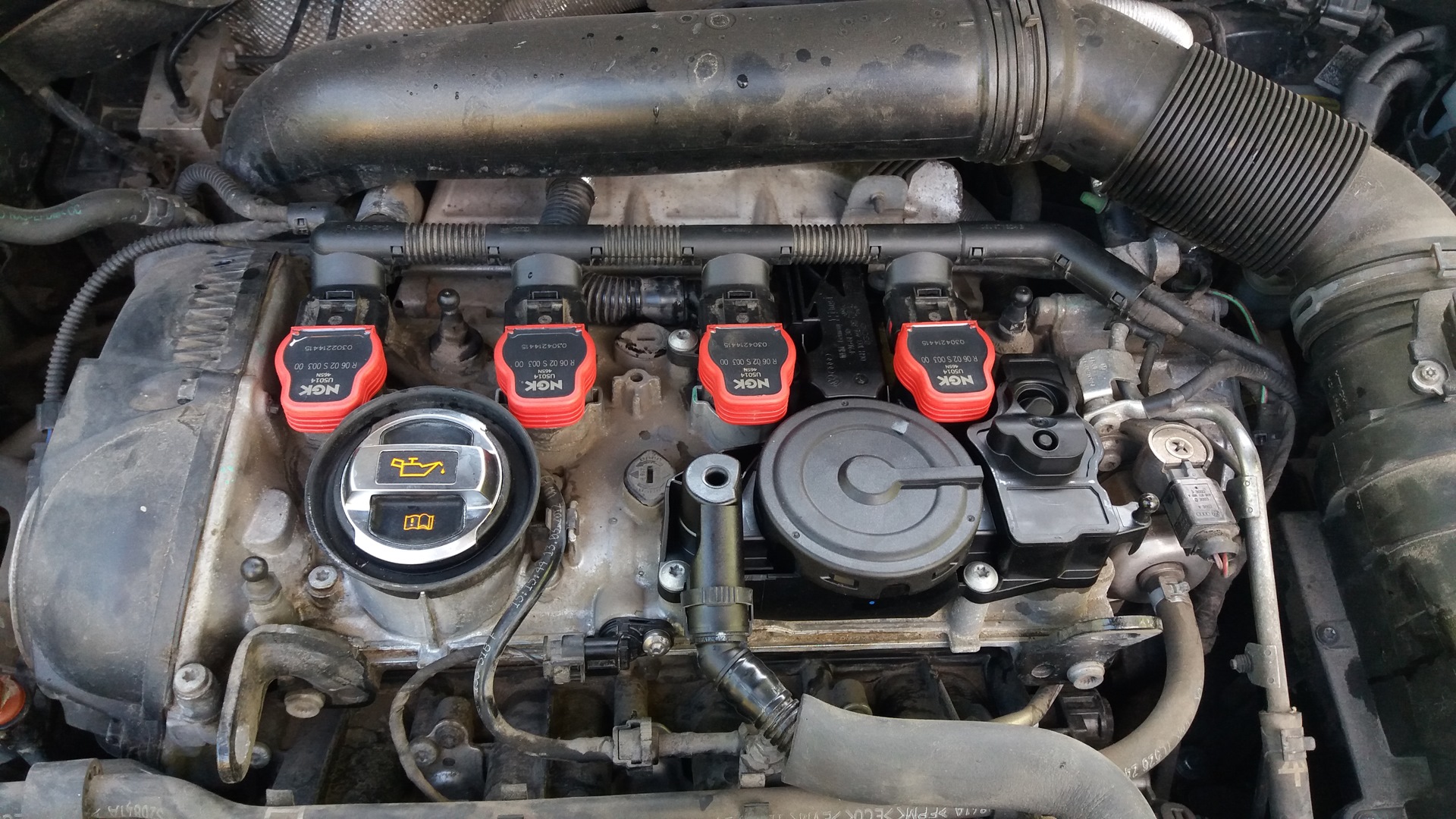 Замена маслоотделителя — Skoda Octavia A5 Mk2, 1,8 л, 2012 года ...