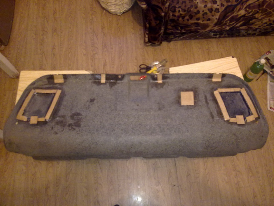 Перетяжка карпетом крышки багажника — Nissan Primera (P10), 2 л, 1995 ...