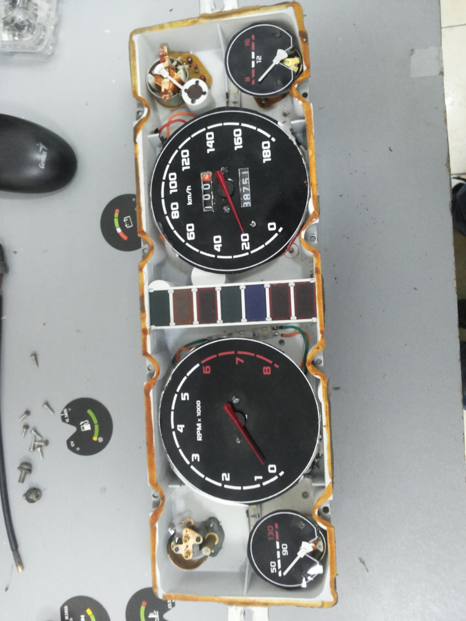 доработка панели приборов №2 — Lada 2107, 1,5 л, 1993 года | другое ...