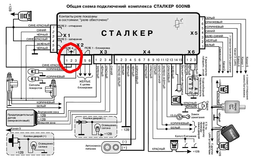 Тойота эстима карта монтажа сигнализации